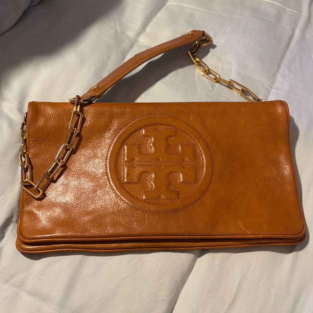 Tory Burch Tan Leather Clutch - Picture 5 of 5